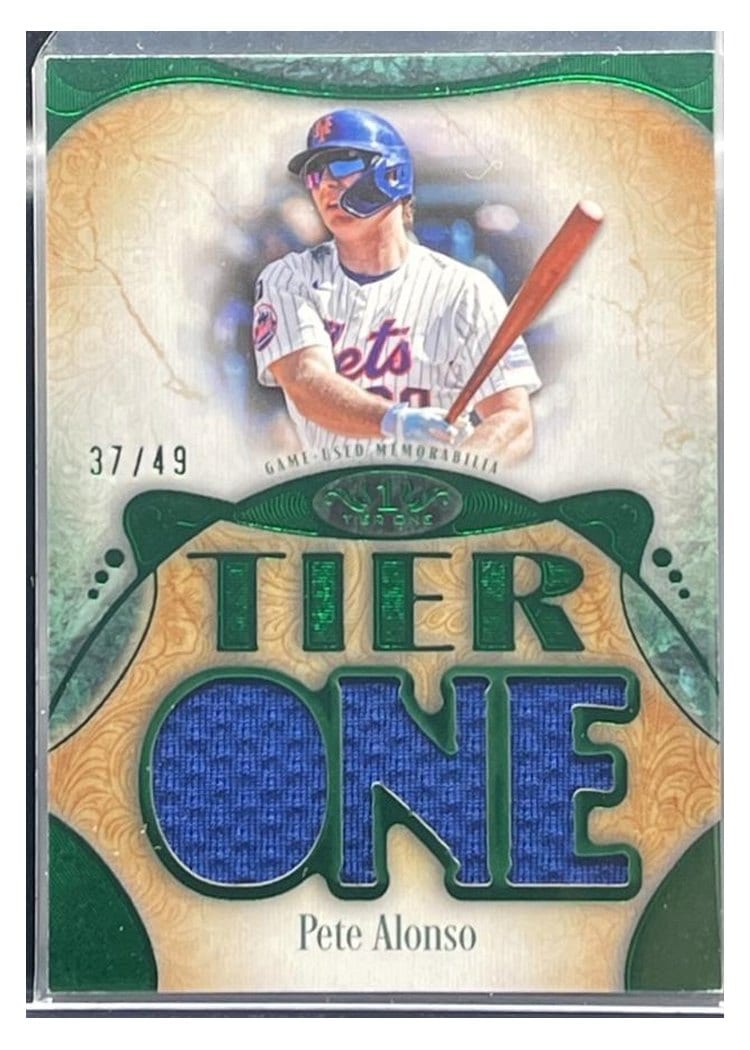 2026 Topps Tier One Tier One Relics Die-Cut Pete Alonso #T1RD-PA card
