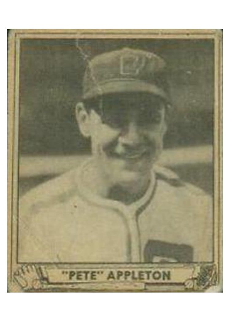 1940 Play Ball Pete Appleton #128 card