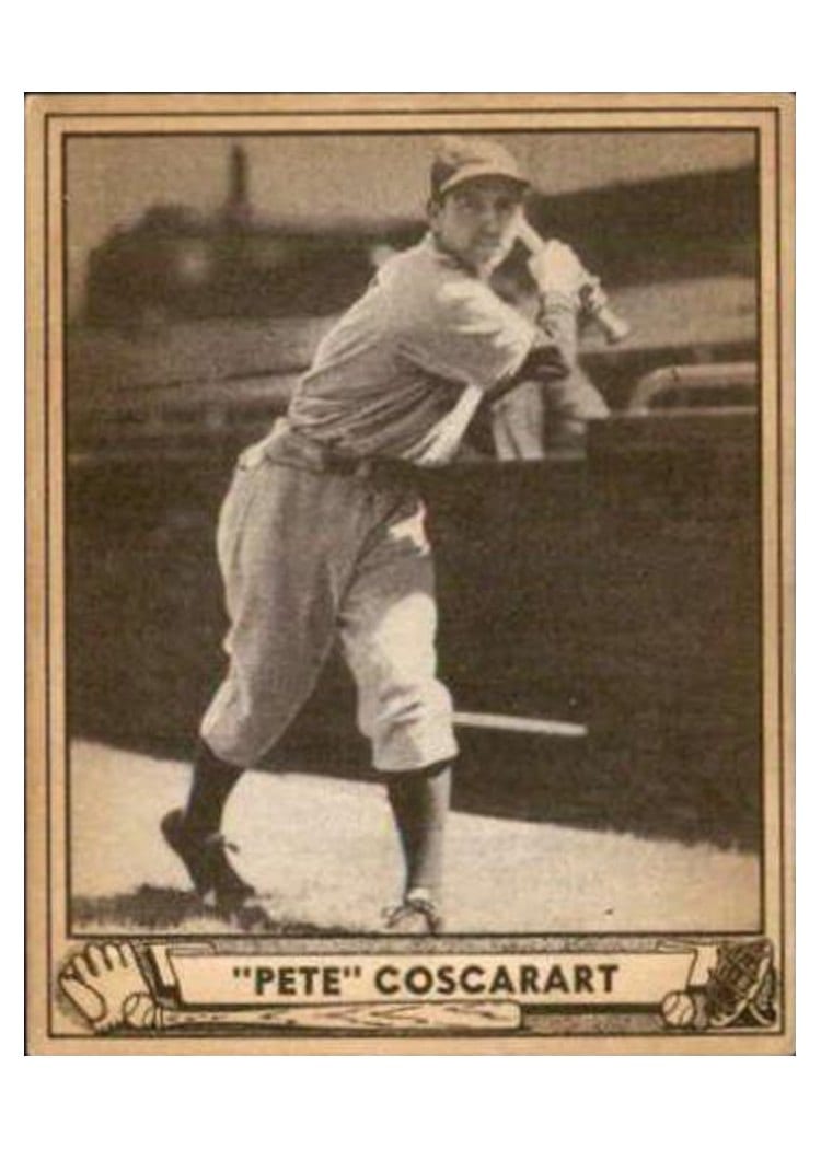 1940 Play Ball Pete Coscarart #63 card