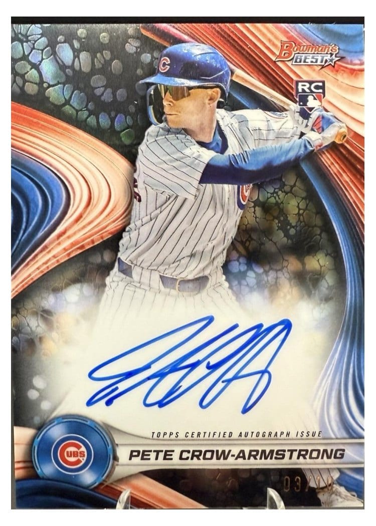 2024 Bowman's Best Best of 2024 Autographs Pete Crow-Armstrong #B24-PC card