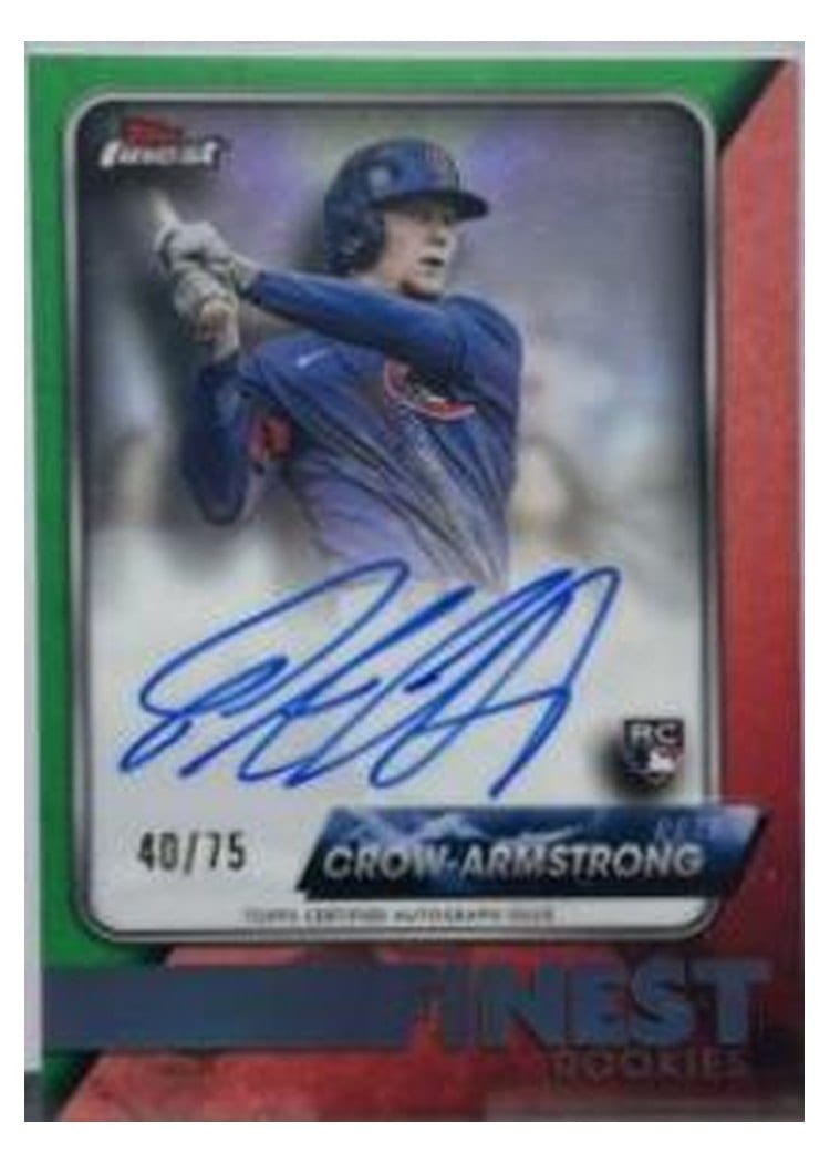2024 Finest Rookies Autographs Pete Crow-Armstrong #FR-PC card