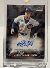 2024 Stadium Club Chrome Autographs Pete Crow-Armstrong #SCCA-PC card