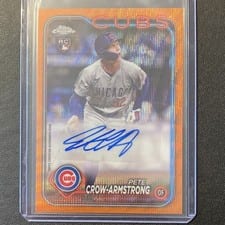 2024 Topps Chrome Update Autographs Pete Crow-Armstrong #AC-PC card