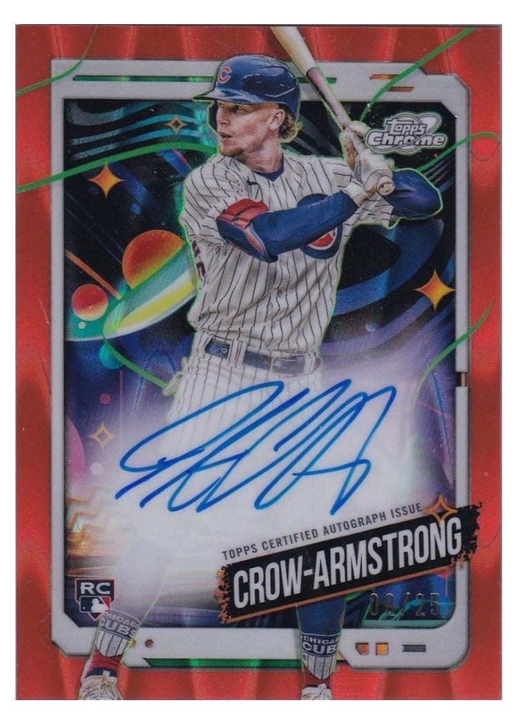 2024 Topps Cosmic Chrome Autographs Pete Crow-Armstrong #CCA-PC card