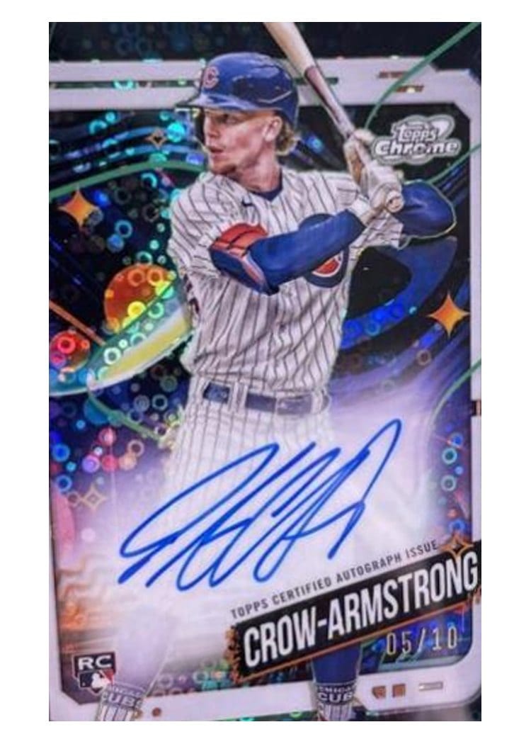 2024 Topps Cosmic Chrome Autographs Pete Crow-Armstrong #CCA-PC card