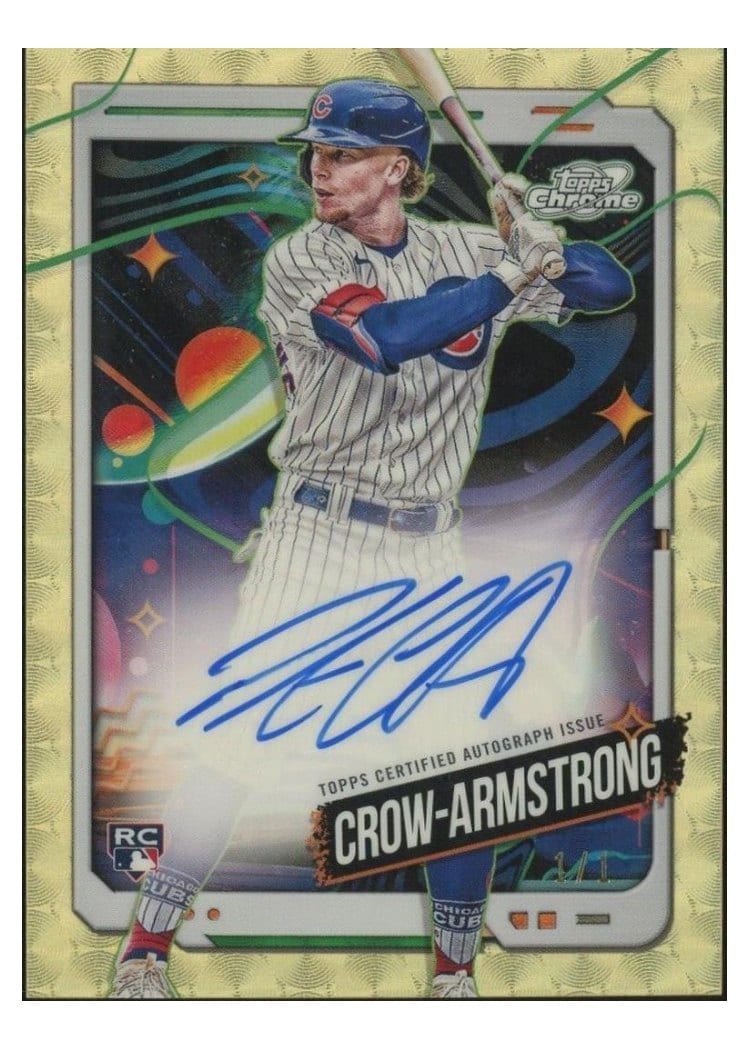 2024 Topps Cosmic Chrome Autographs Pete Crow-Armstrong #CCA-PC card