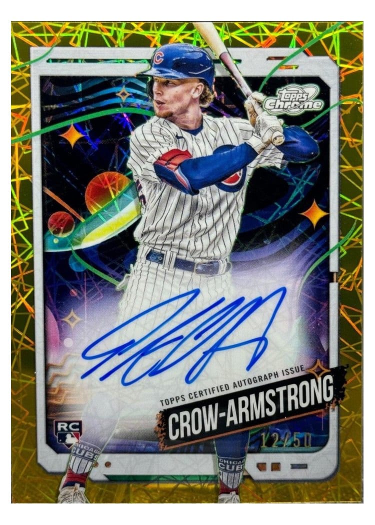 2024 Topps Cosmic Chrome Autographs Pete Crow-Armstrong #CCA-PC card