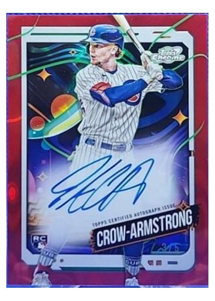 2024 Topps Cosmic Chrome Autographs Pete Crow-Armstrong #CCA-PC card