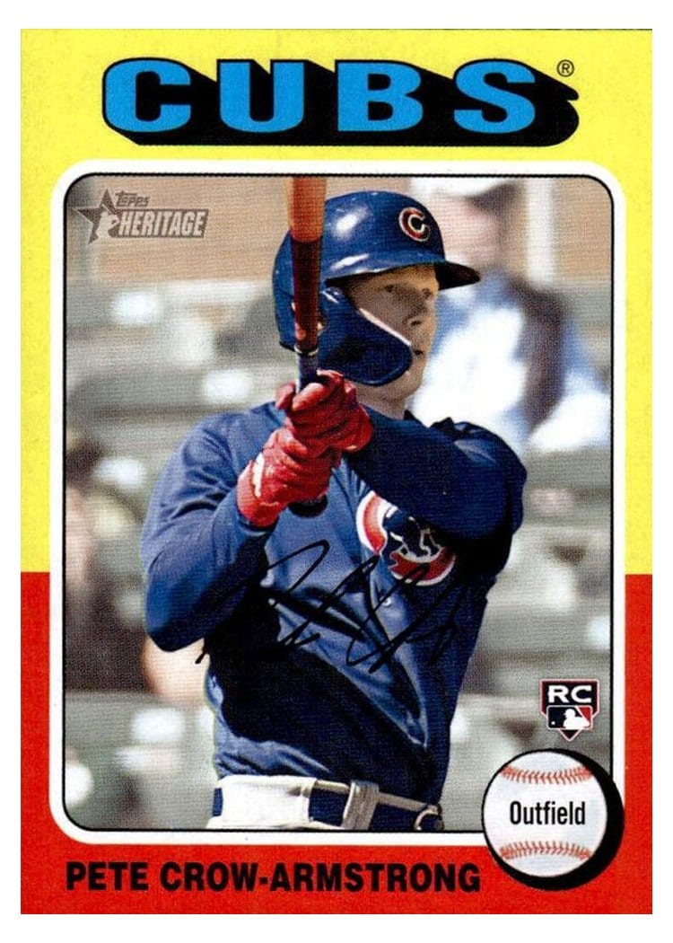 2024 Topps Heritage Base Set Pete Crow-Armstrong #177 card
