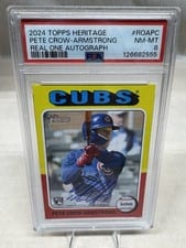 2024 Topps Heritage Real One Autograph Pete Crow-Armstrong #ROA-PC card