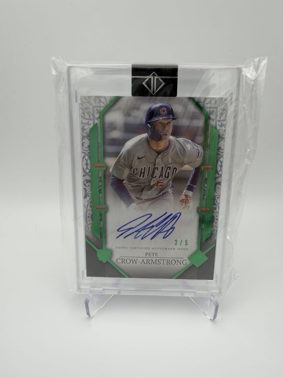Pete Crow-Armstrong 2024 Topps Transcendent Collection Rookie Showcase Autographs card