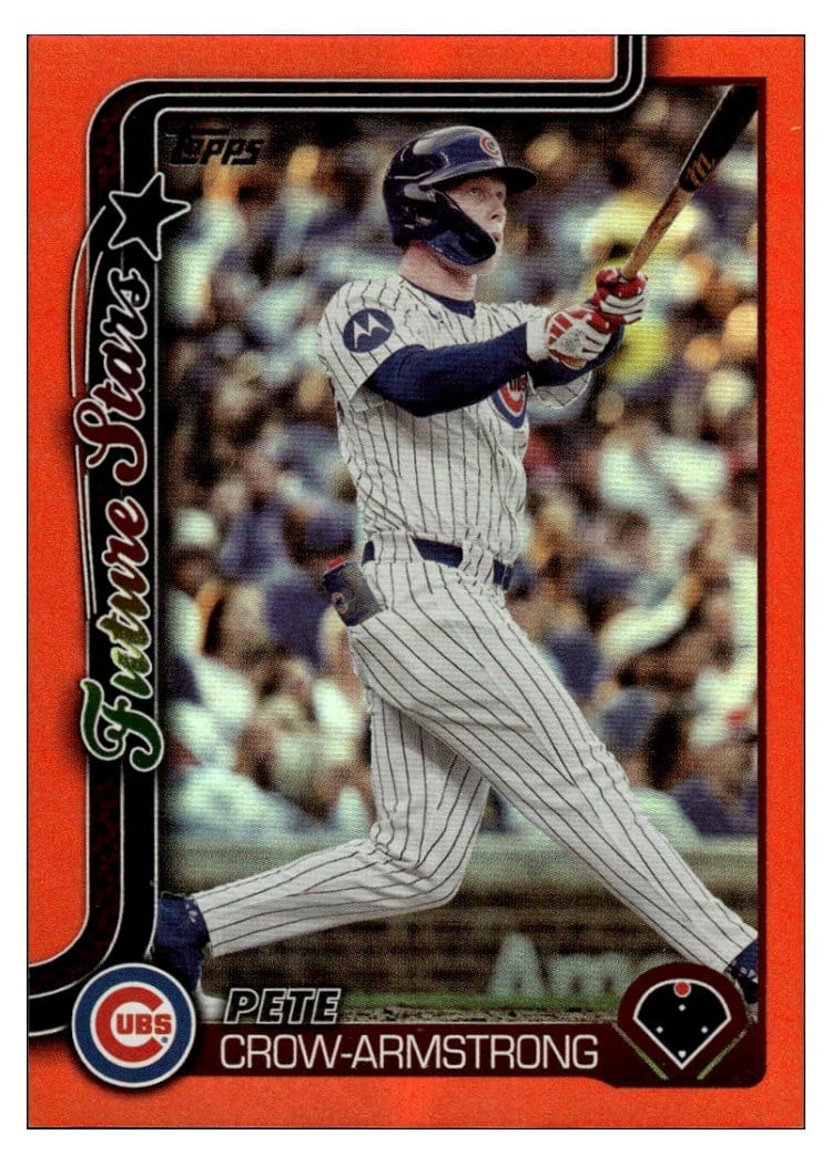 2025 Topps Base Set Pete Crow-Armstrong Orange Foil #290 card