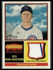 2025 Topps Heritage Clubhouse Collection Relics Pete Crow-Armstrong #CCR-PC