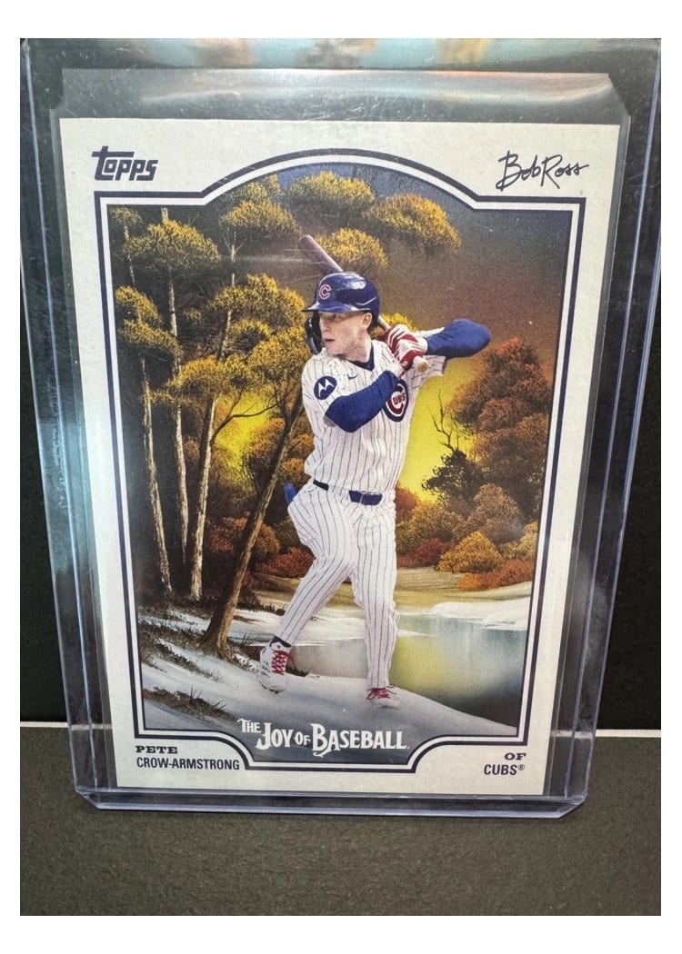 2025 Topps X Bob Ross: The Joy of Baseball Base Set Pete Crow-Armstrong #27 card