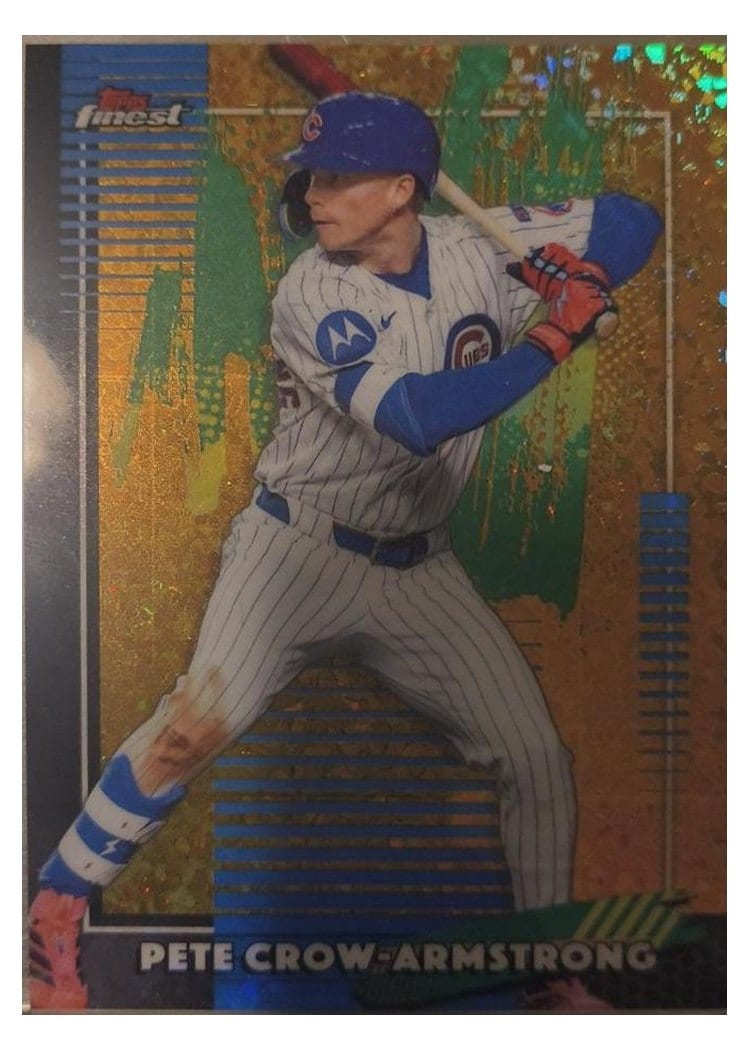 2026 Topps Finest Pete Crow-Armstrong Gold Refractor #71 card