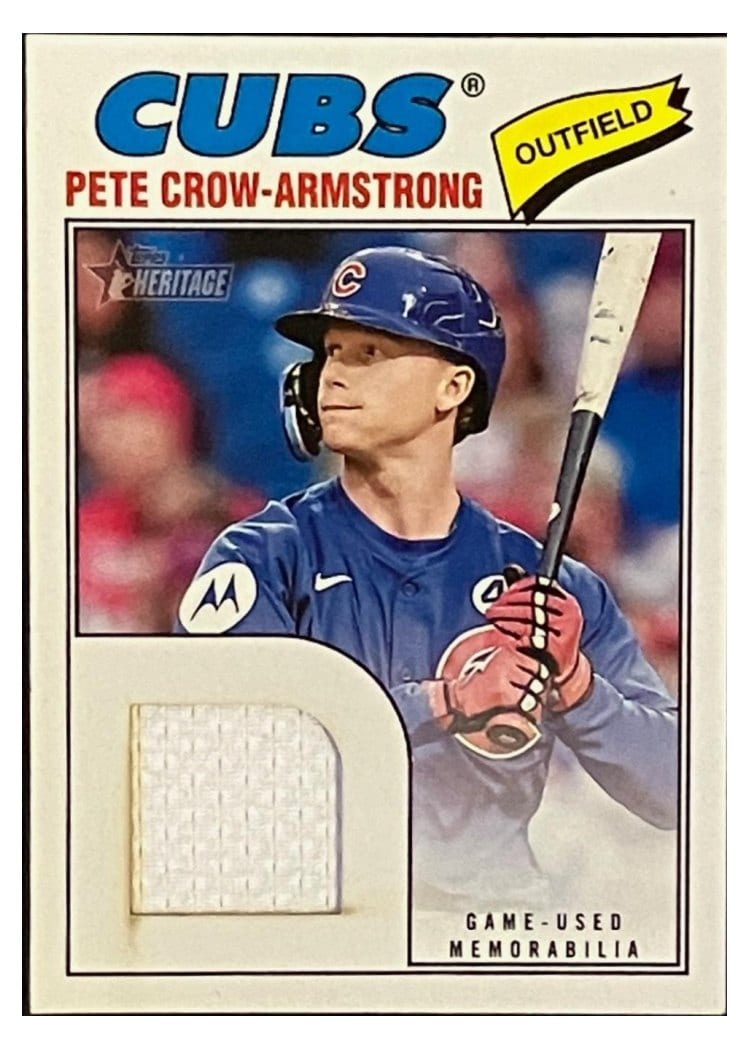 2026 Topps Heritage Real One Relics Pete Crow-Armstrong #ROR-PC