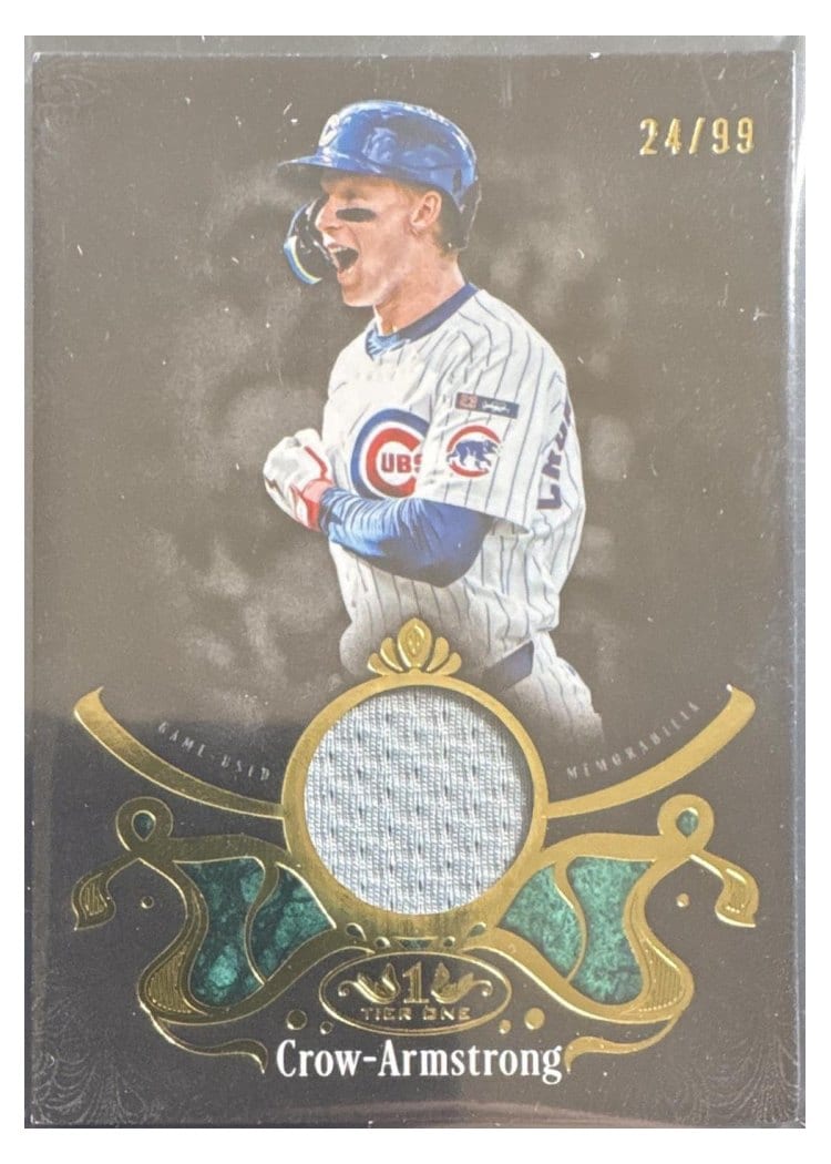 2026 Topps Tier One Shadow Relics Pete Crow-Armstrong #SR-PC card
