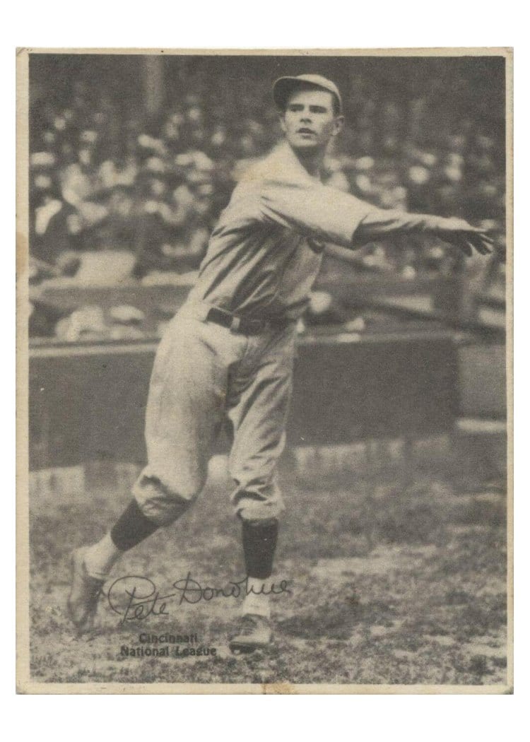 1929 R316 Kashin Publications Pete Donohue card