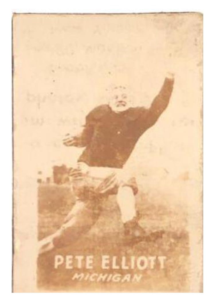 1948 Topps Magic Photo All American Football Pete Elliott #2C card