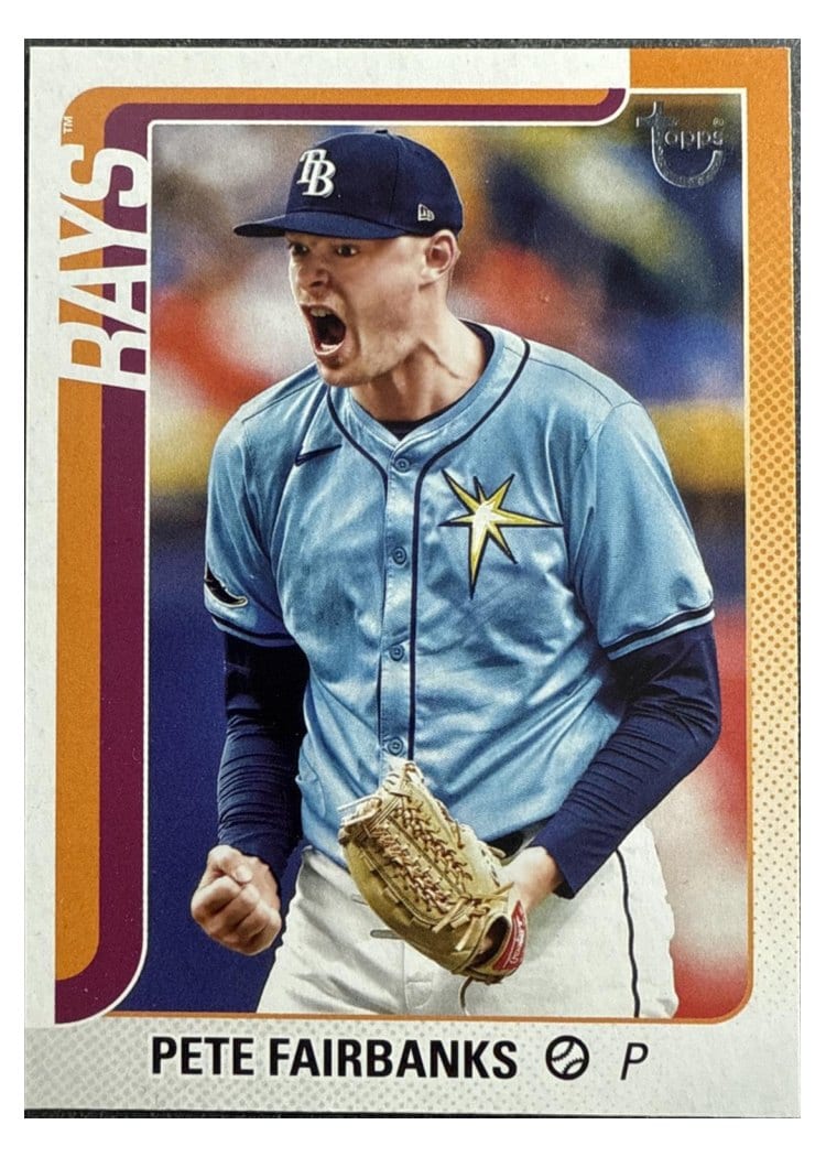 2025 Topps Base Set Pete Fairbanks Vintage Stock Retro #198 card