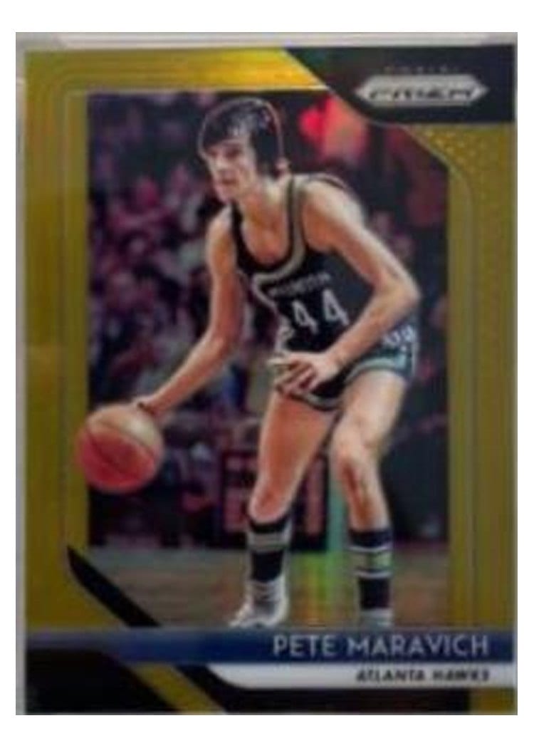 2018-19 Panini Prizm Base Set Pete Maravich Gold Prizm #255 card