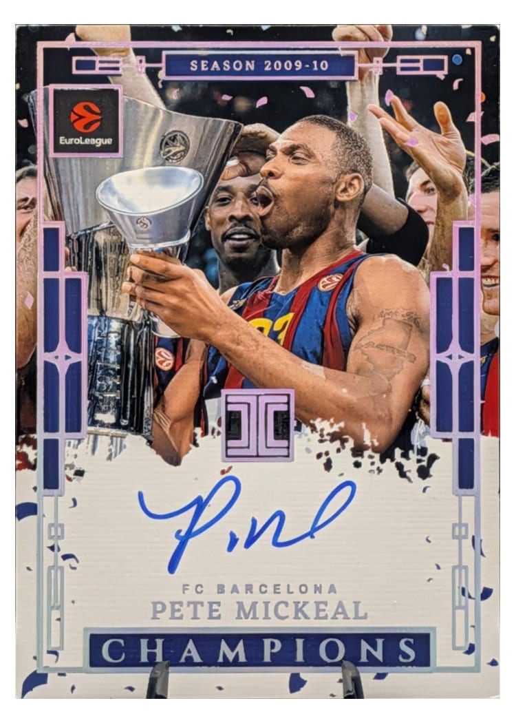 2025-26 Panini Contenders EuroLeague Impeccable Champions Pete Mickeal #22 card