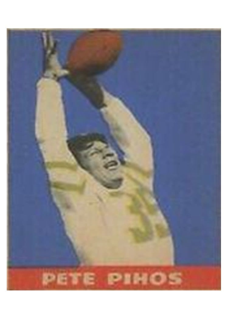 1949 Leaf Pete Pihos #28 card