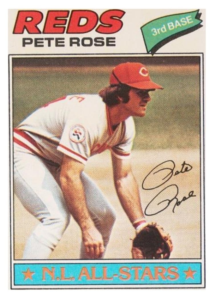 1977 Topps Pete Rose #450 card