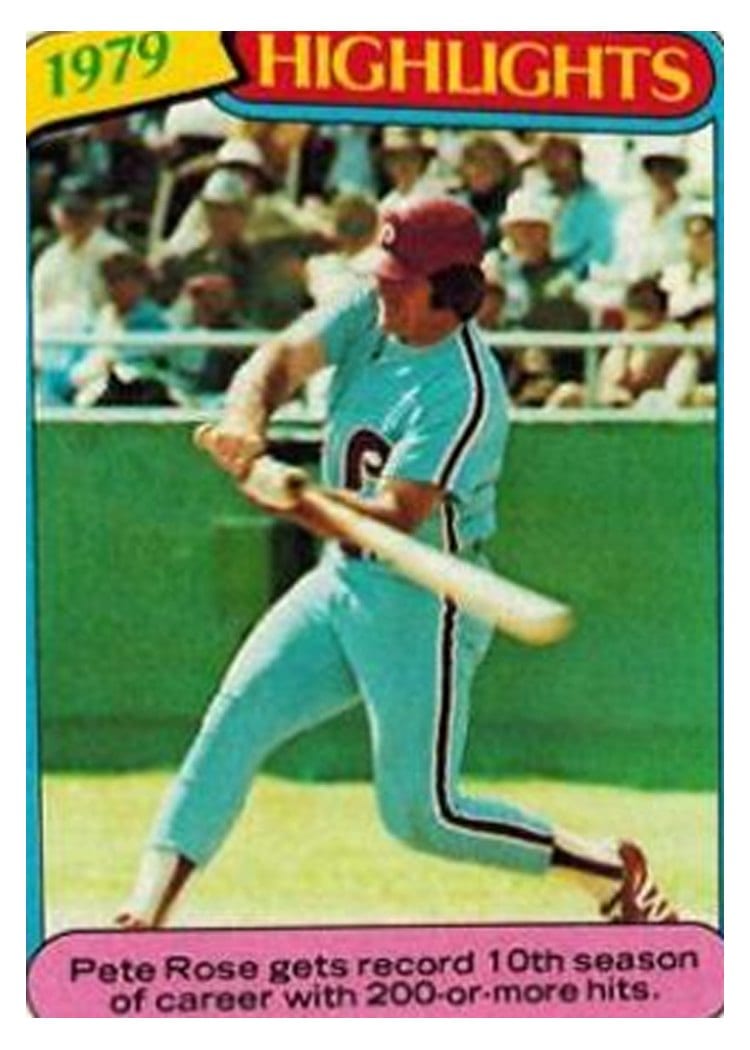1980 Topps Pete Rose #4 card