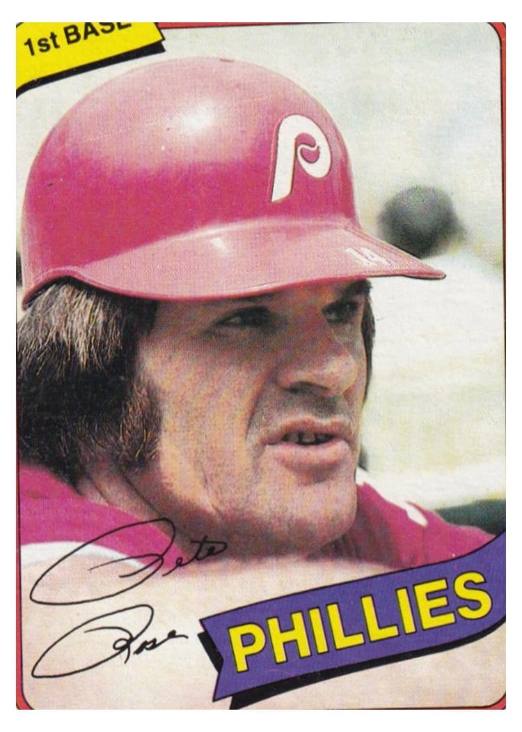 1980 Topps Pete Rose #540 card