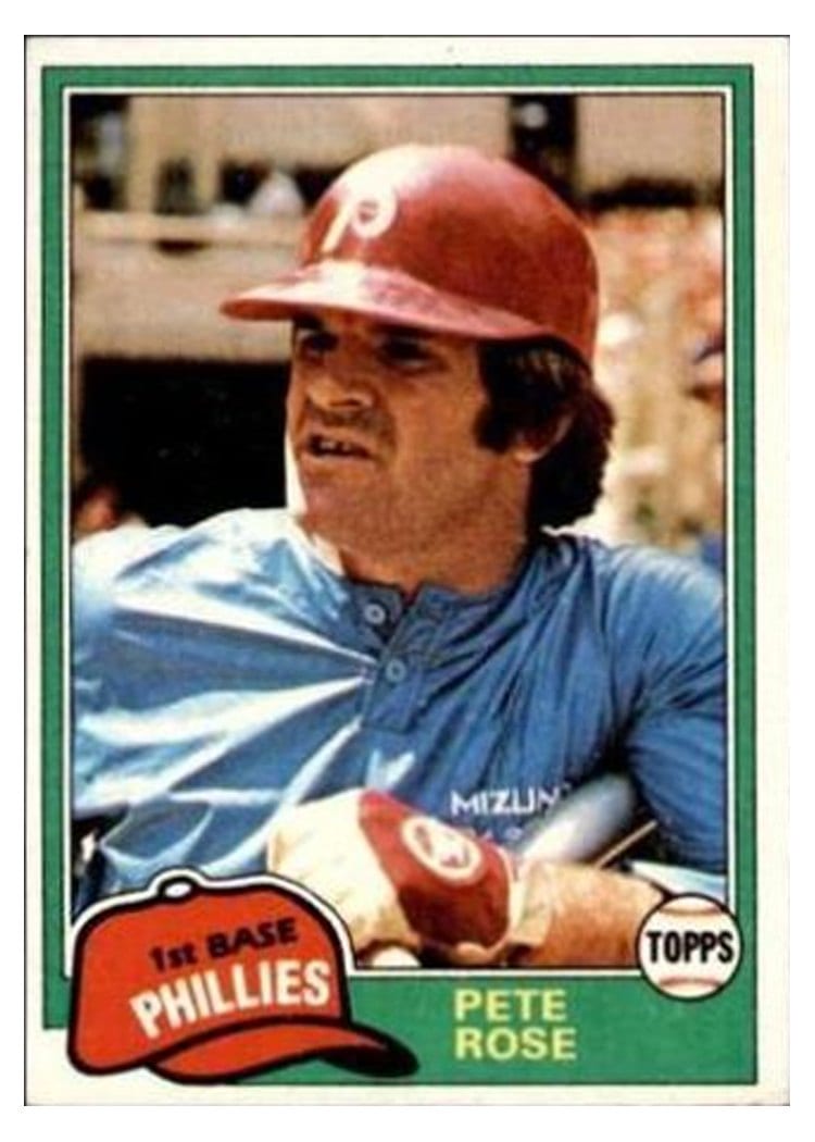 1981 Topps Pete Rose #180 card