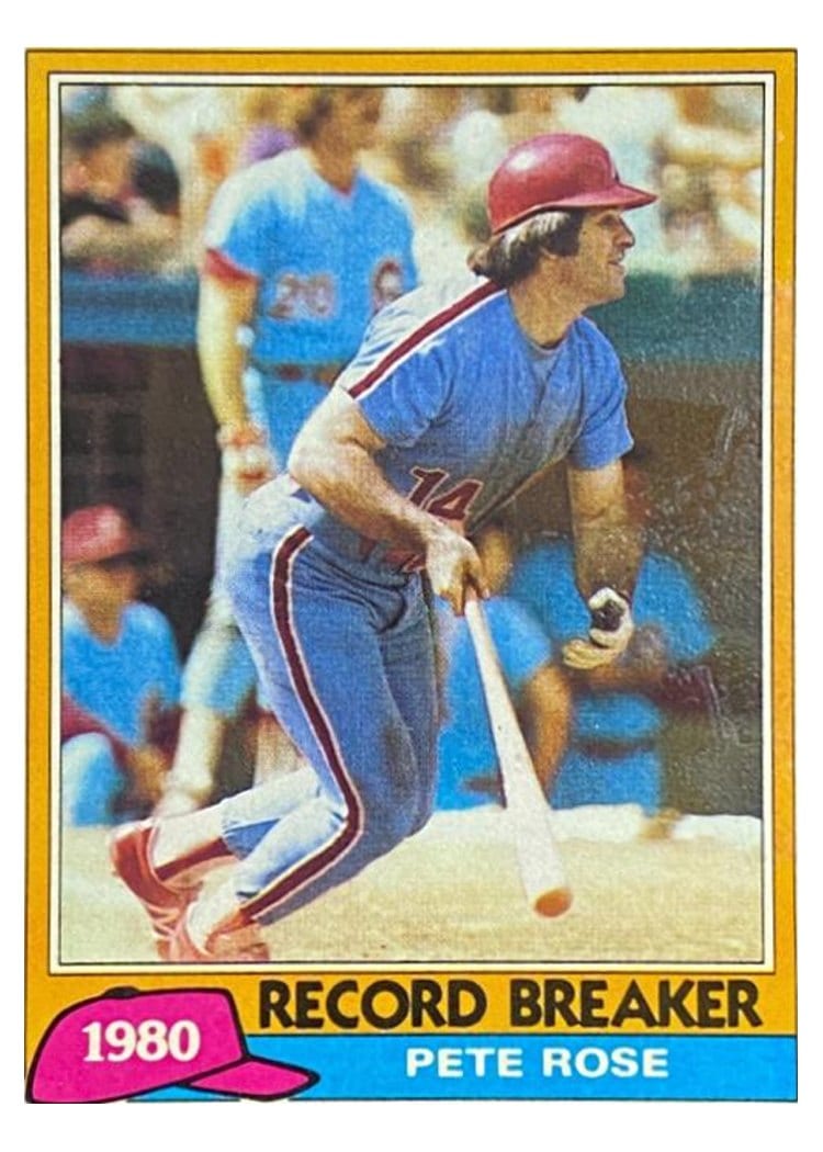 1981 Topps Pete Rose #205 card