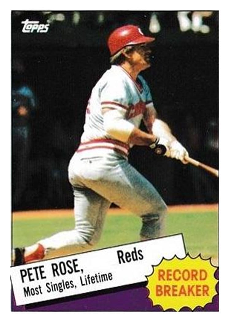 1985 Topps Pete Rose #6 card