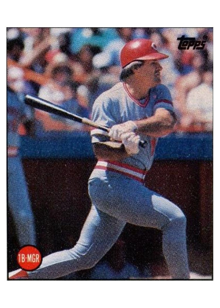 1986 Topps Pete Rose #1 card
