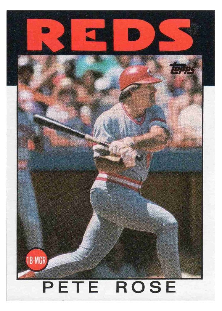 1986 Topps Base Set Pete Rose #1 card