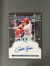 2024 Panini Impeccable Timeless Moments Signatures Pete Rose #TMS-PR card