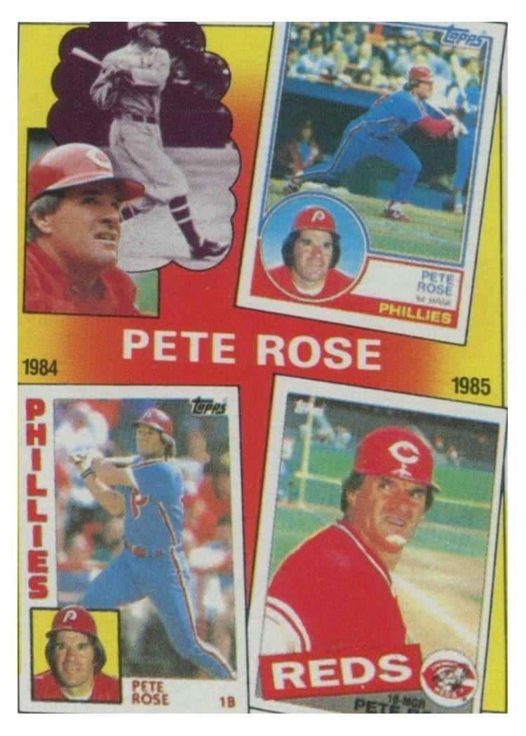 1986 Topps Pete Rose Years 1983-1985 #7 card