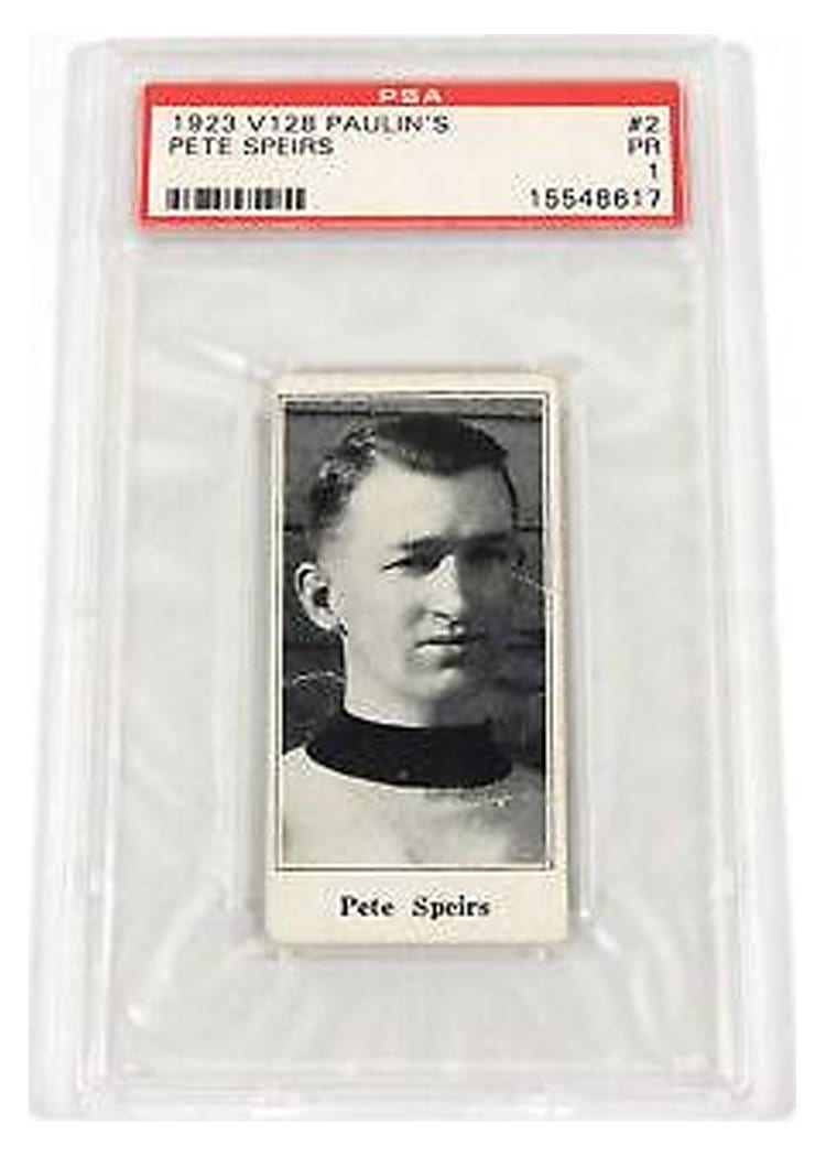 1923 V128 Paulin's Pete Speirs #2 card