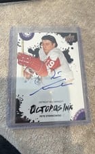2025-26 Upper Deck Detroit Red Wings Centennial Octopus Ink Pete Stemkowski #OI-PS card