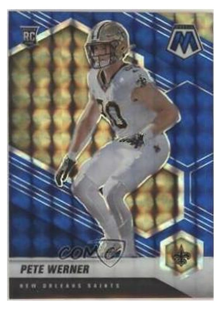 2021 Panini Mosaic Base Set Pete Werner Blue Mosaic #367 card