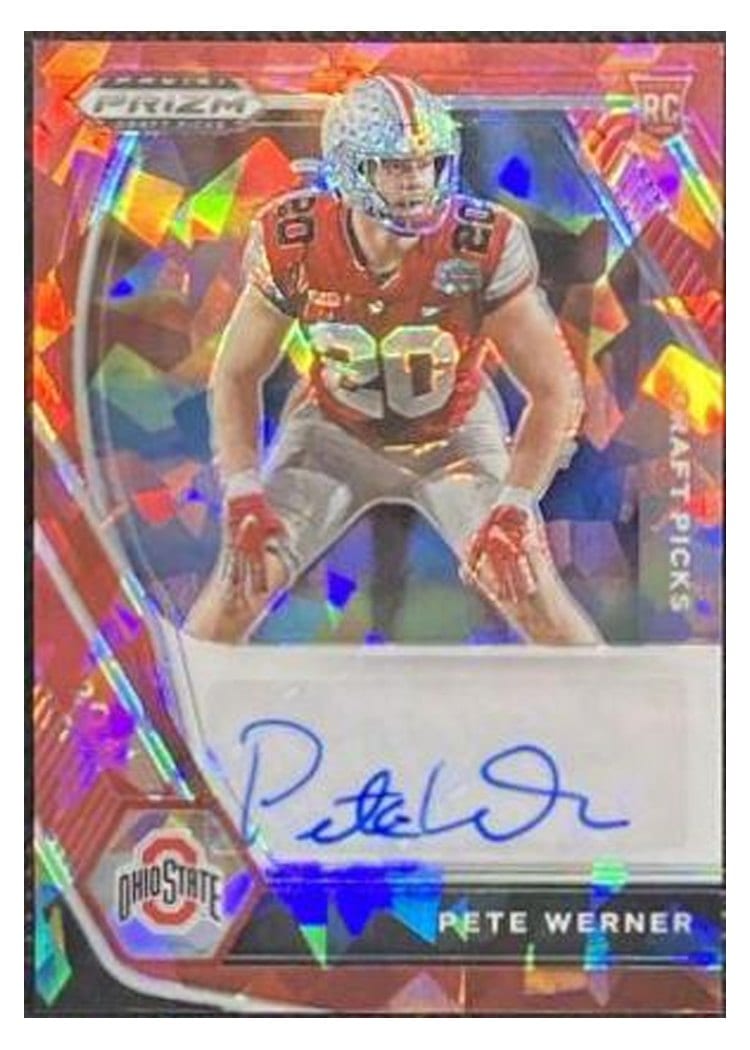 2021 Panini Prizm Base Set Pete Werner #391 card