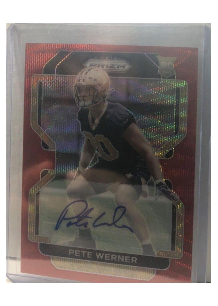 2021 Panini Prizm Base Set Pete Werner #391 card