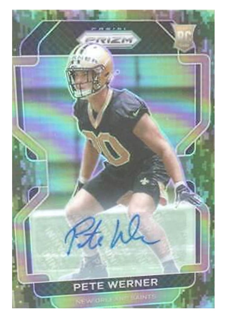 2021 Panini Prizm Base Set Pete Werner #391 card