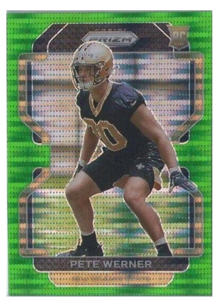 2021 Panini Prizm Base Set Pete Werner #391 card