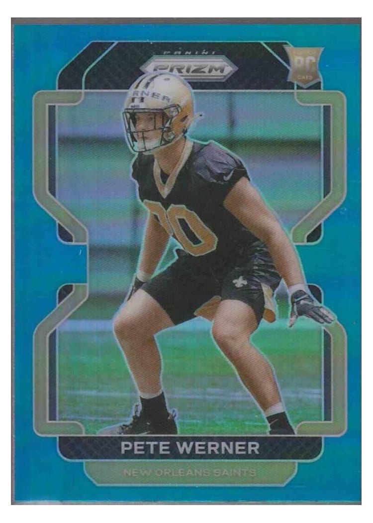 2021 Panini Prizm Base Set Pete Werner #391 card