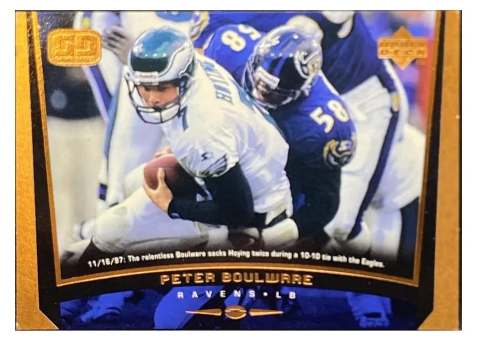1998 Upper Deck Peter Boulware #58 card