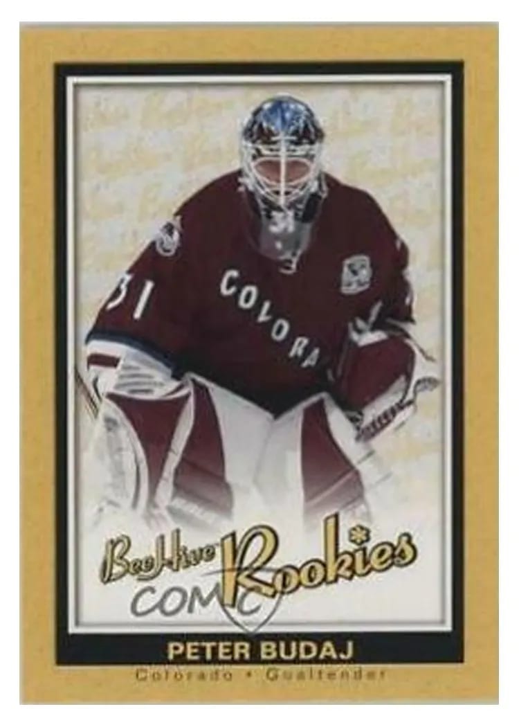 2005 Upper Deck Bee Hive Peter Budaj #123 card