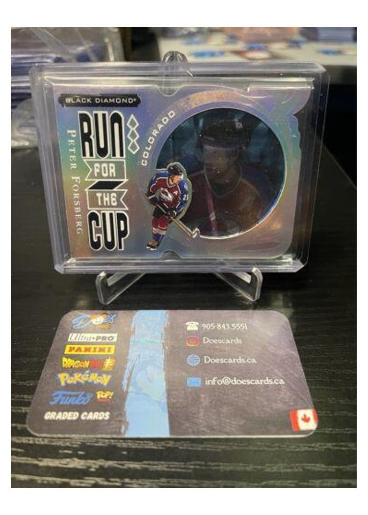 2021-22 Upper Deck Black Diamond Run for the Cup Peter Forsberg #RUN-PF card