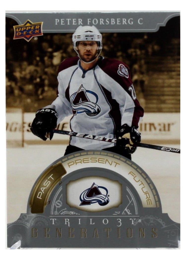 2022-23 Upper Deck Trilogy Generations Peter Forsberg #TG-12A card