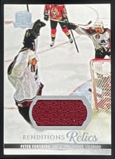 2023-24 Upper Deck The Cup Rendition Relics Peter Forsberg #RR-PF card